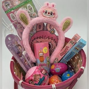 Labubu inspired Easter Basket Gift Bundle – Ready to Gift! 🌸